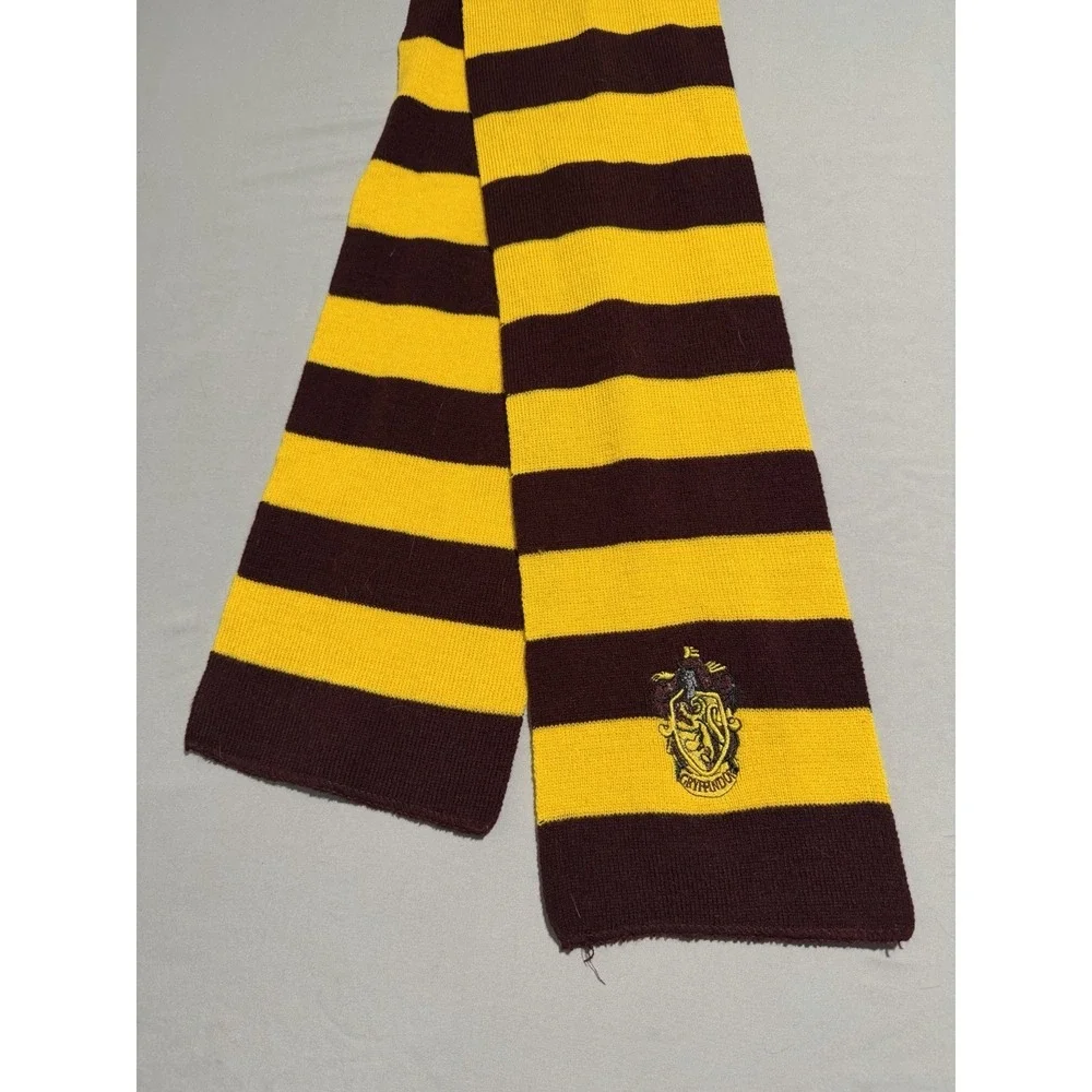 Harry Potter burgandy yellow striped neck scarf, 52x7‎